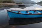 Ireland-Lough Leane Boats and reflections on lake Art Print